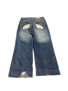 Vintage Y2K Tank Baggy jeans Southpole style skater hip hop Sz 32